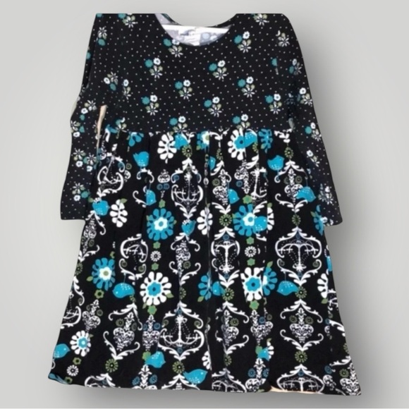 CORKY’S KIDS BOUTIQUE EUC GIRLS BLACK BLUE WINTER FALL TOPS DRESSES DRESS SIZE 5 - Picture 5 of 5